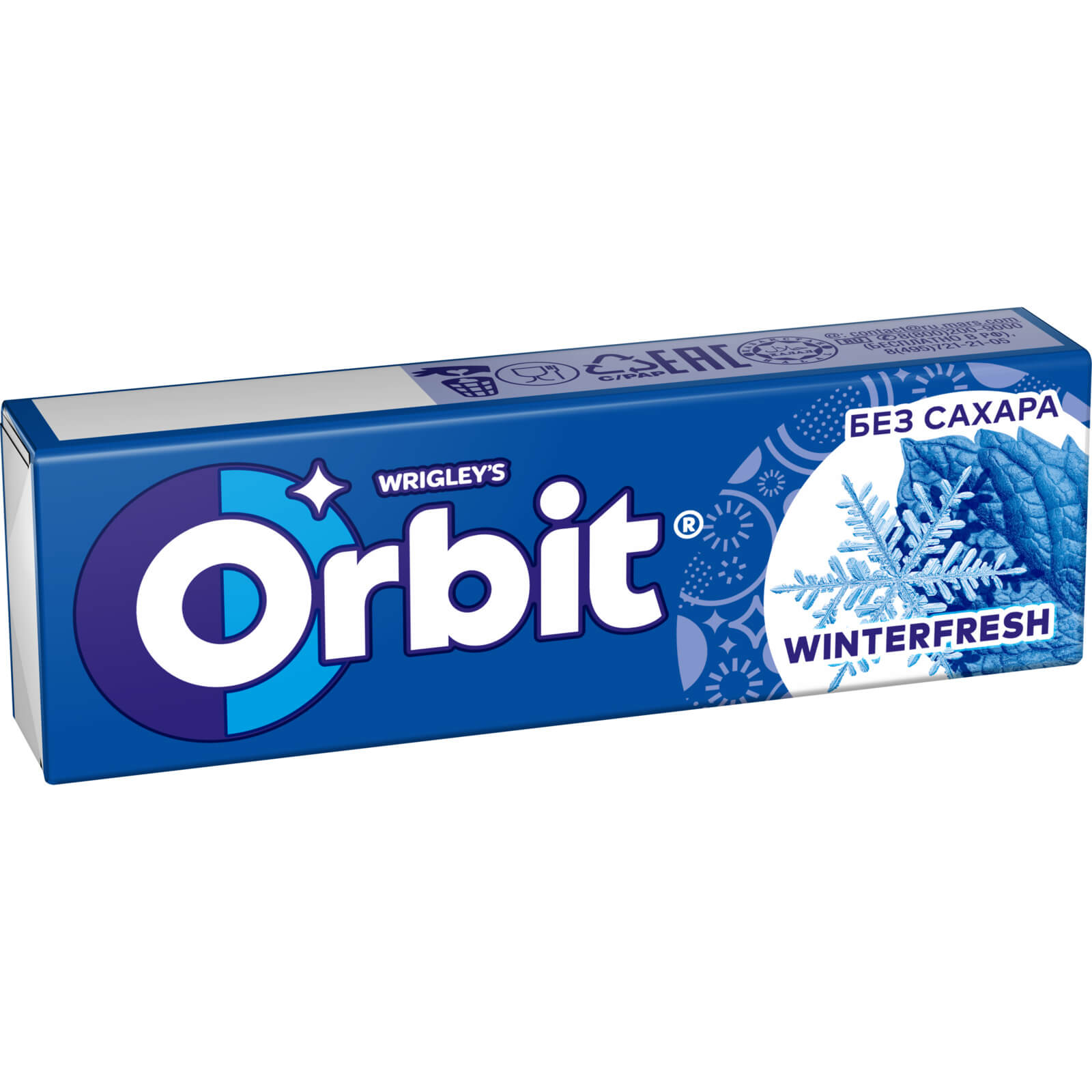 საღეჭი რეზინი ორბიტი ვინთერფრეში 14 გ 10*(600)