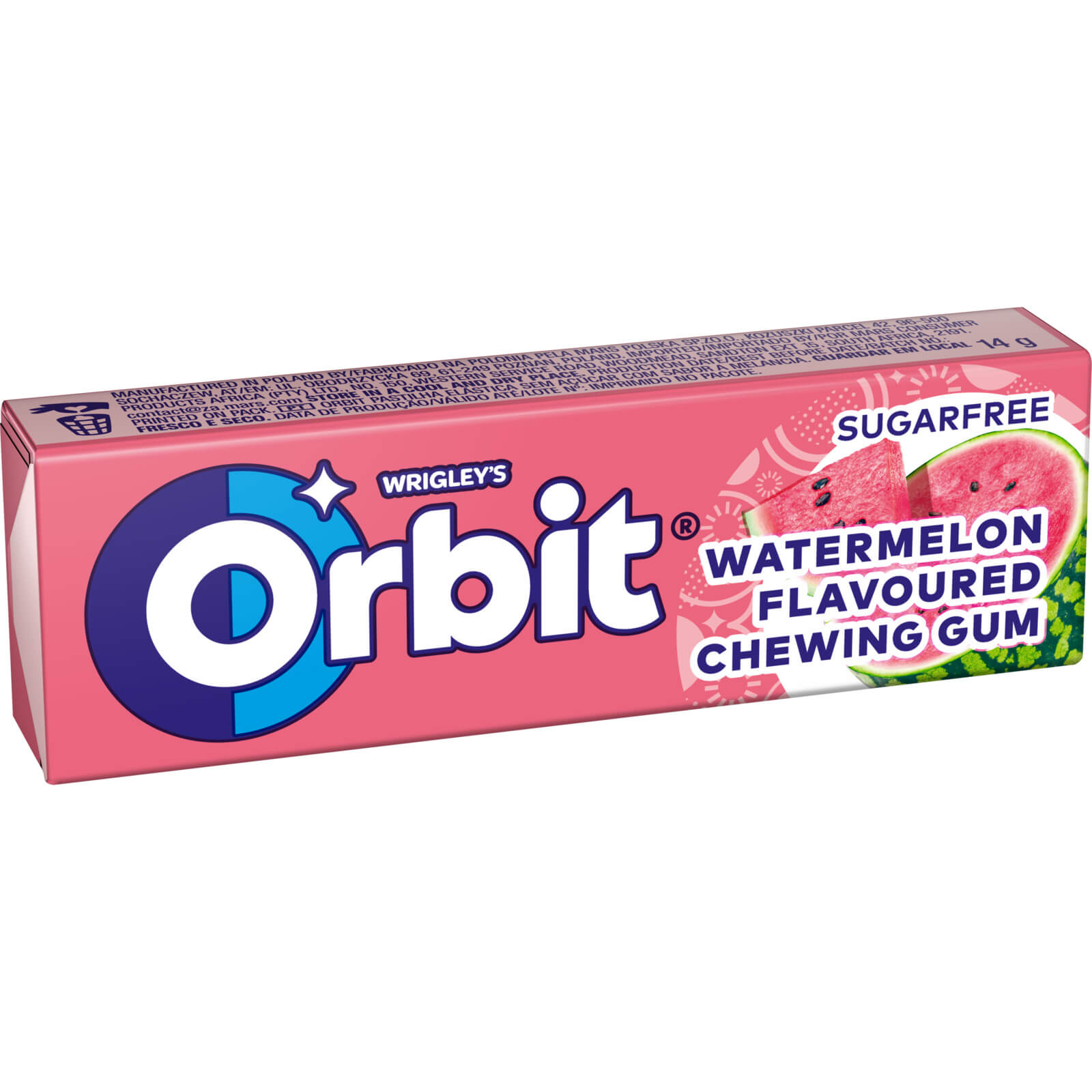 საღეჭი რეზინი ორბიტი საზამთრო 14 გ 10*(600)